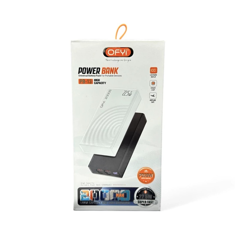 پاوربانک 20000 اوفیی مدل PB13 PD20W 22.W