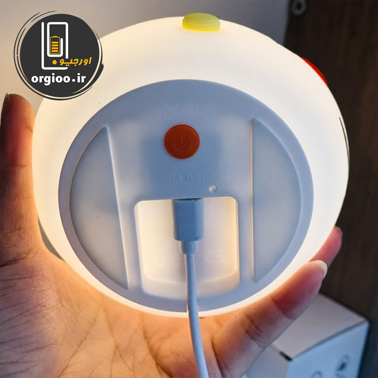 چراغ خواب سیلیکونی مدل کرومی