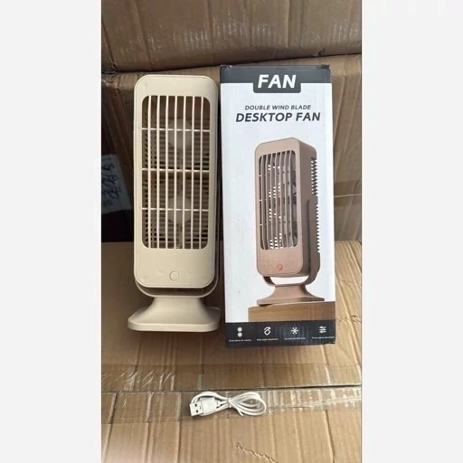 پنکه رومیزی شارژی دوفن مدل desktop fan