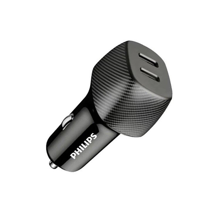 شارژر فندکی 60 وات 2 پورت فیلیپس مدل DLP5522C