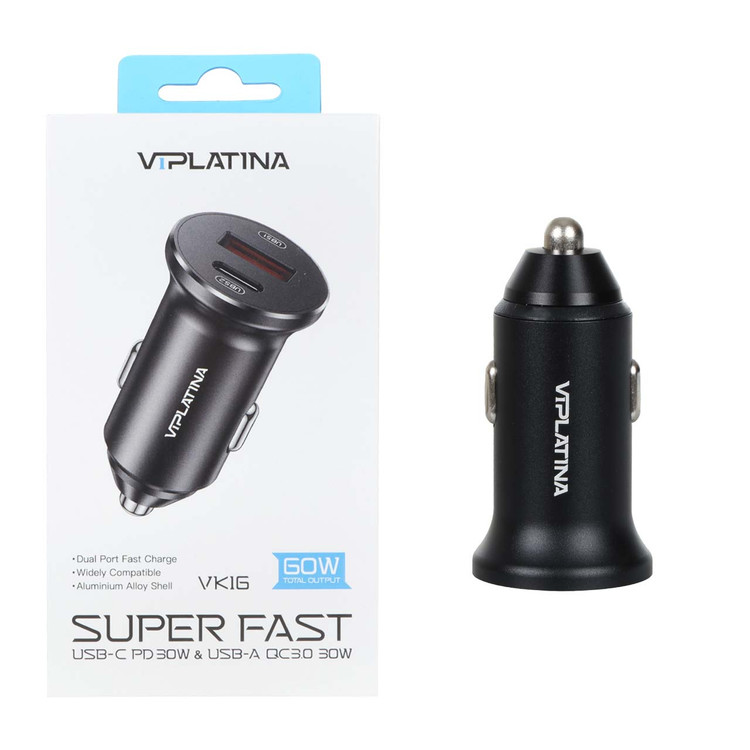 شارژر فندکی VIPLATINA مدل VK16 60W