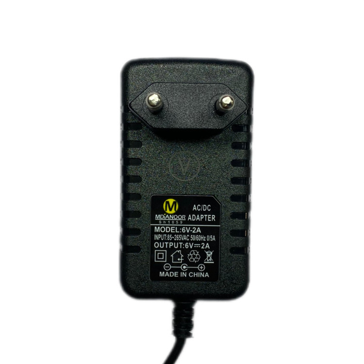 آداپتور 6 ولت 2 آمپر مدیا نور مدل 6V-2A