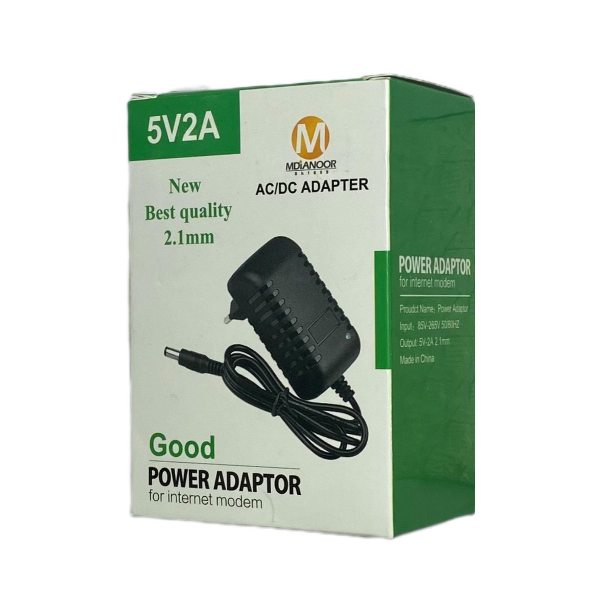 آداپتور 5 ولت 2 آمپر مدیا نور مدل 5V-2A
