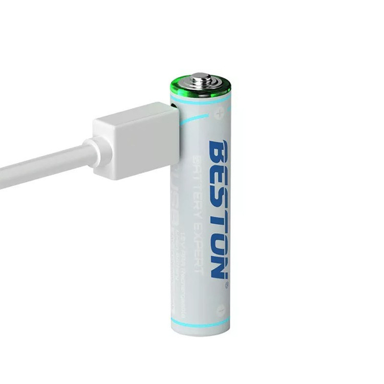 باتری نیم قلمی قابل شارژ بستون تایپ سی مدل BESTON 3AC-18