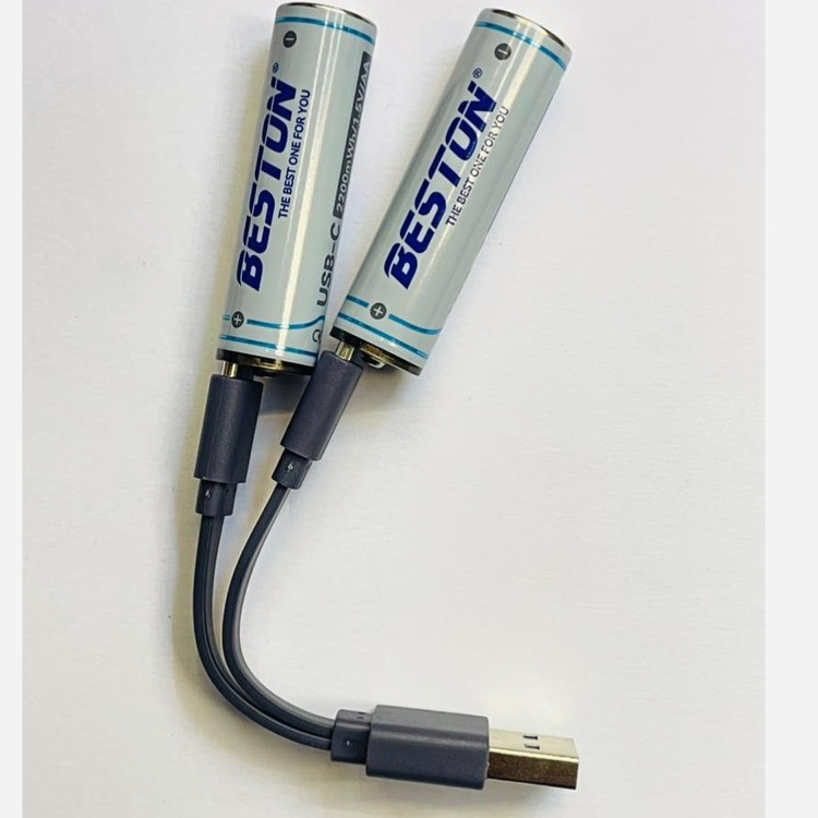 باتری نیم قلمی قابل شارژ بستون تایپ سی مدل BESTON 3AC-18