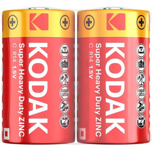 باتری C کداک مدل Super Heavy Duty ZIN بسته 2 عددی