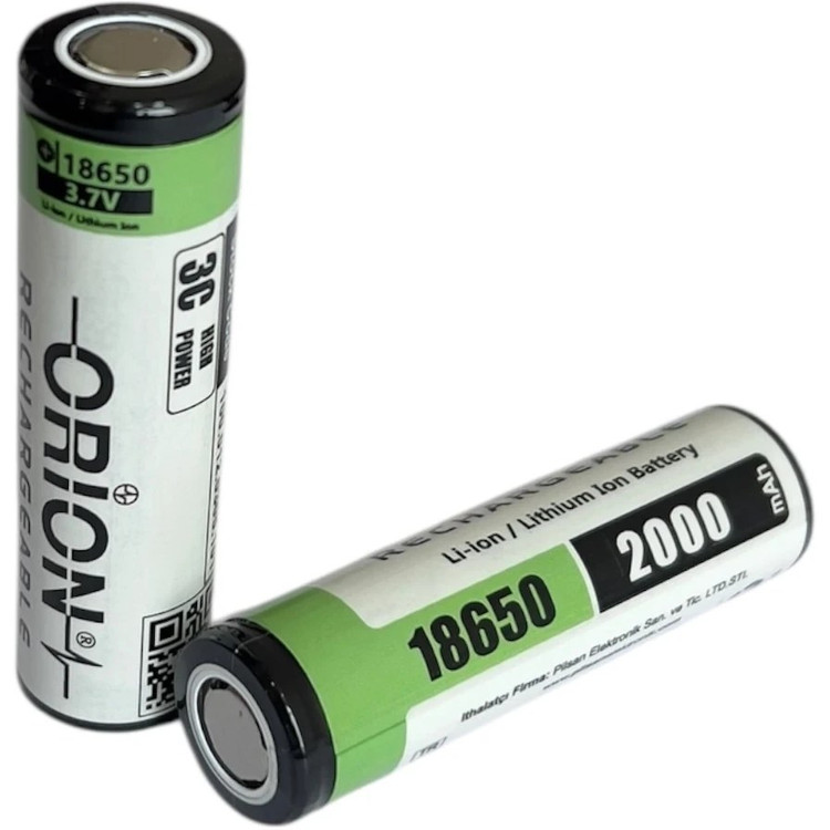باتری 18650 2000mAh 3.7V 3C اوریون ORION