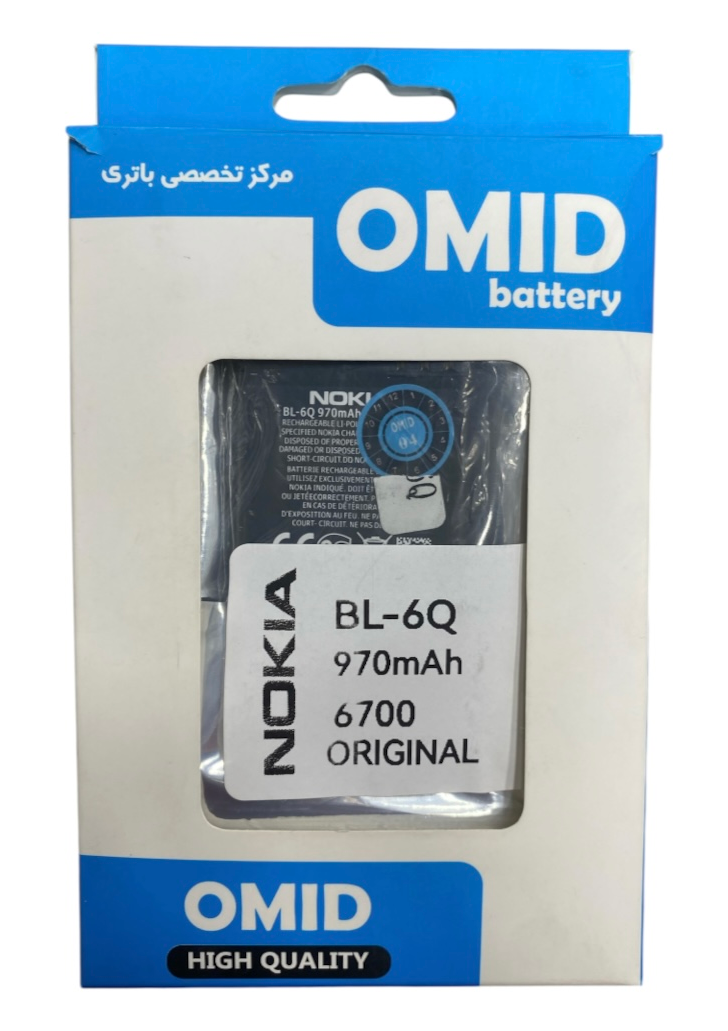 باتری نوکیا 6700 مدل BL-6Q