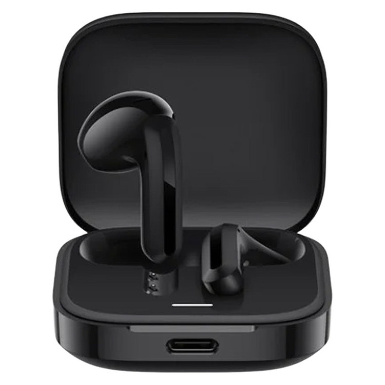 هدفون بلوتوثی شیائومی مدل Redmi Buds 6 Active با نویز کنسلینگ میکروفون (ENC)، درگاه شارژ USB Type-C، دارای دو میکروفون با قابلیت حذف نویز، پشتیبانی از فرمان لمسی، مقاوم در برابر رطوبت و عرق (IPX4)