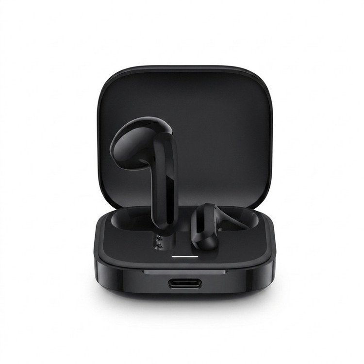 هدفون بلوتوثی شیائومی مدل Redmi Buds 6 Active با نویز کنسلینگ میکروفون (ENC)، درگاه شارژ USB Type-C، دارای دو میکروفون با قابلیت حذف نویز، پشتیبانی از فرمان لمسی، مقاوم در برابر رطوبت و عرق (IPX4)