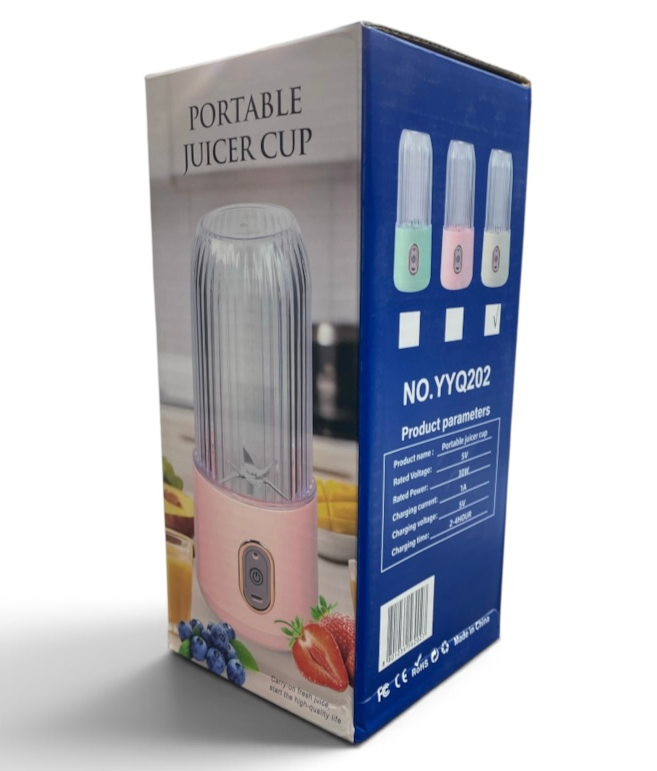 مخلوطکن و شیکر شارژی مسافرتیPORTABLE JUICER CUP مدل YYQ202 کرم