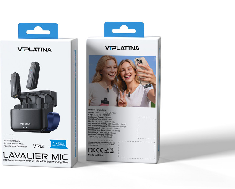 میکروفون یقه ای لایتنینگ وی آی پلاتینا VIPLATINA VR-12