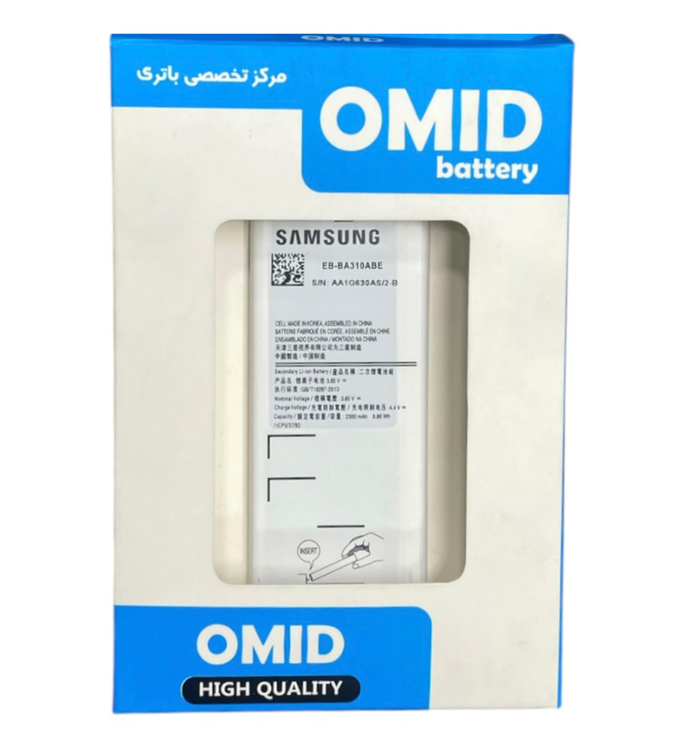 باتری اورجینال شرکتی سامسونگ Galaxy A3 2016 مدل EB_BA310ABE